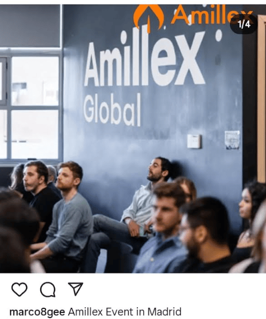 Hình ảnh “triển lãm” tại Madrid của Amillex