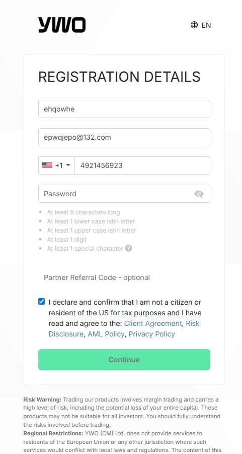 Registration Form