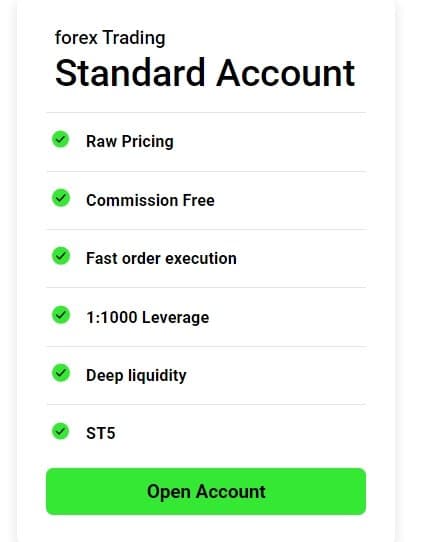 Account Type - Standard Account