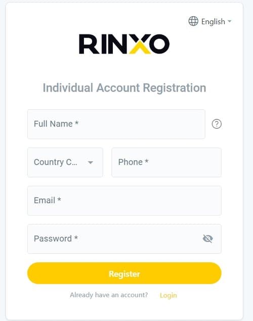 Registration Form