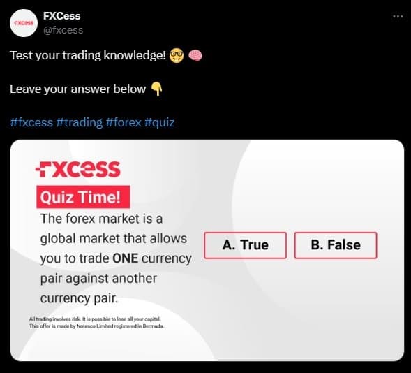 FXCess's educational resources
