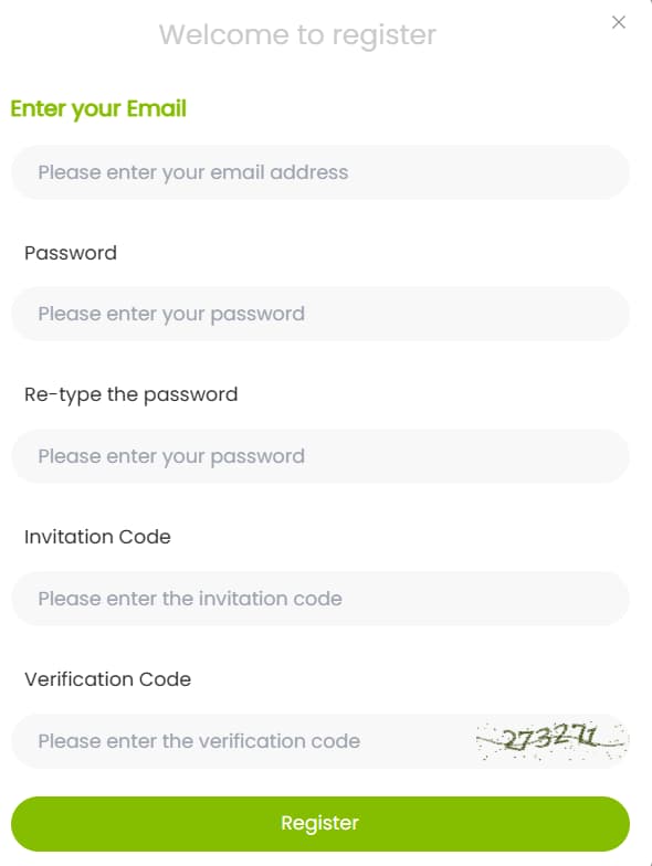 Registration Form Content