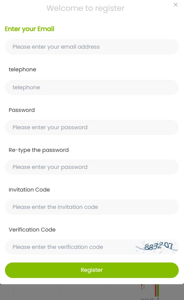 Registration Form Content