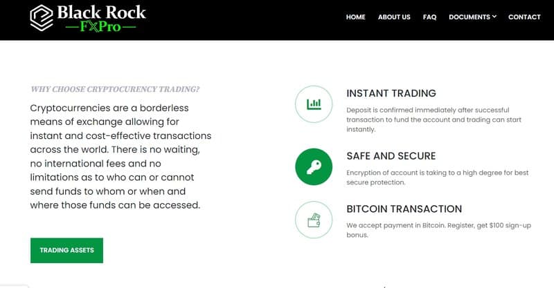 Trading Products of Black Rock FxPro