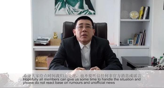 Chairman Ivan personally stepped in asking investors for more time