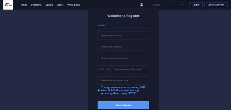 Flaggroup's Account Registration Process