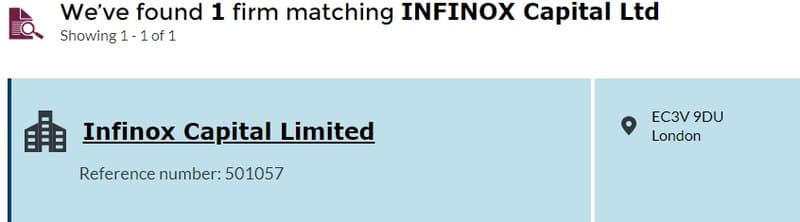 INFINOX FCA Inquiry