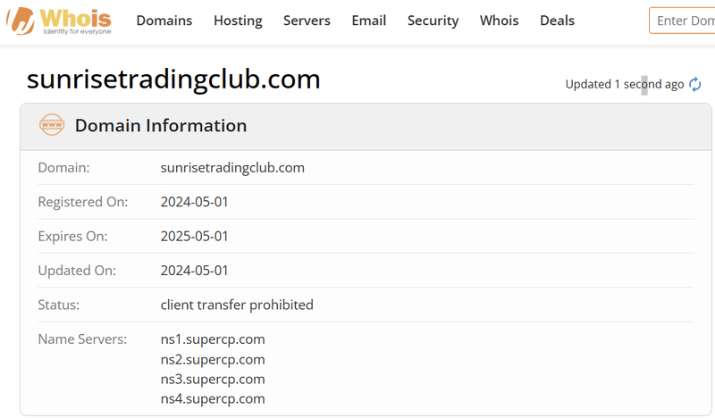 ผลการค้นหา Whois