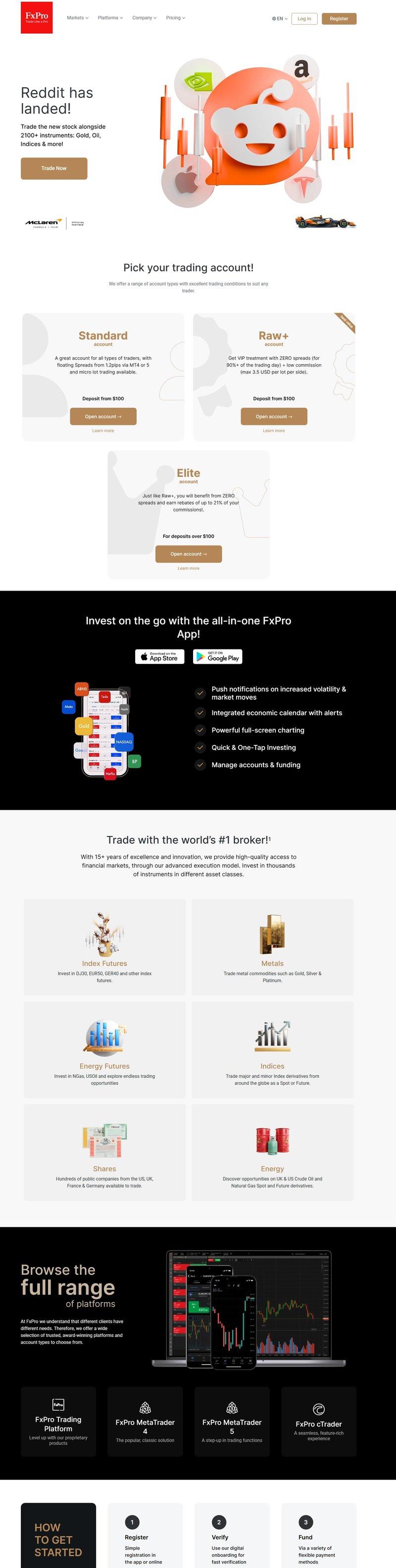 FxPro&#x27;s Official Website