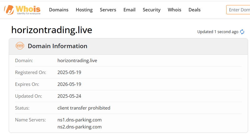 Whois Query Result