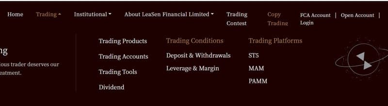 Trading Platforms of LeaSen Financial Limited