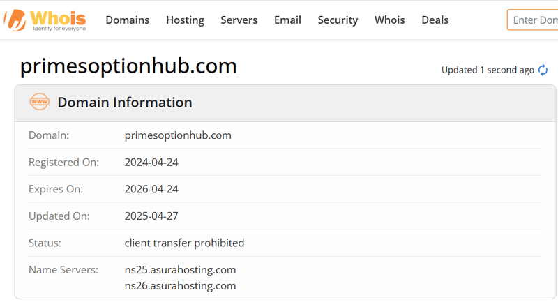 Whois Query Result