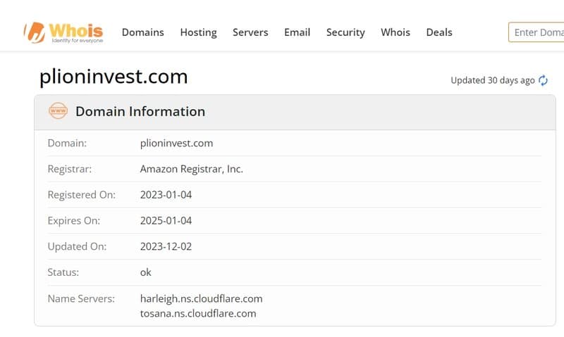 LION GLOBAL domain registration date