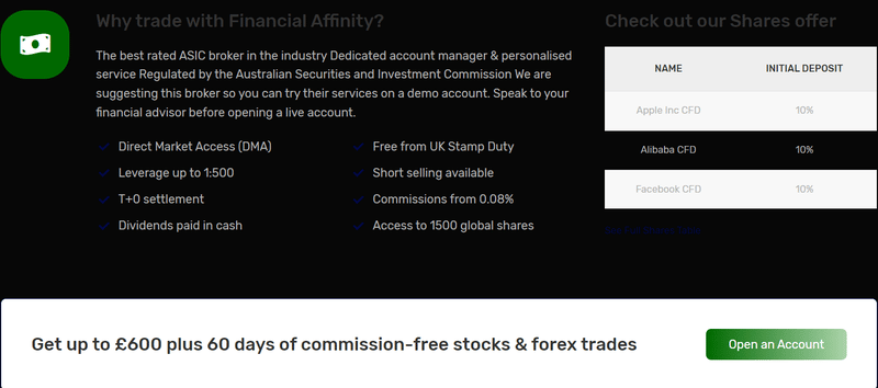 FINANCIALAFFINITY LTD