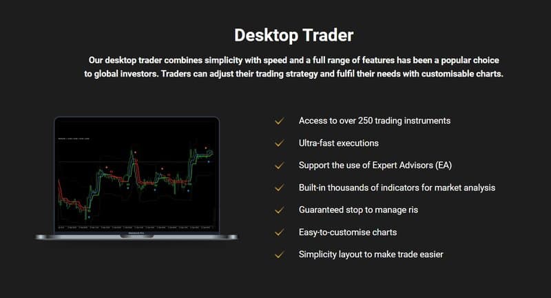 Goldman Capital’s trading platform (PC)
