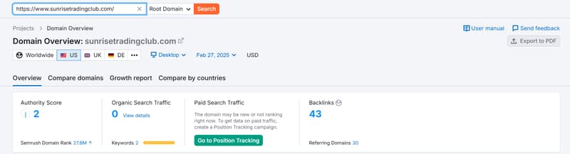 Semrush流量数据