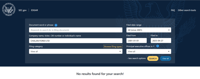 SEC Query Result