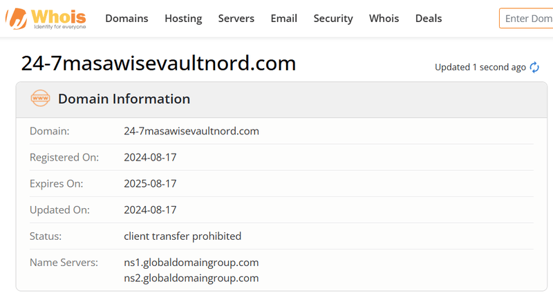 Whois Query Result