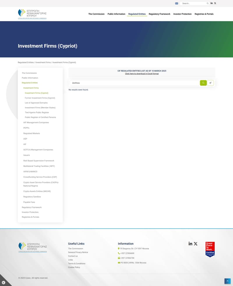 Regulatory Information