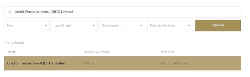 CFI DIFC Inquiry