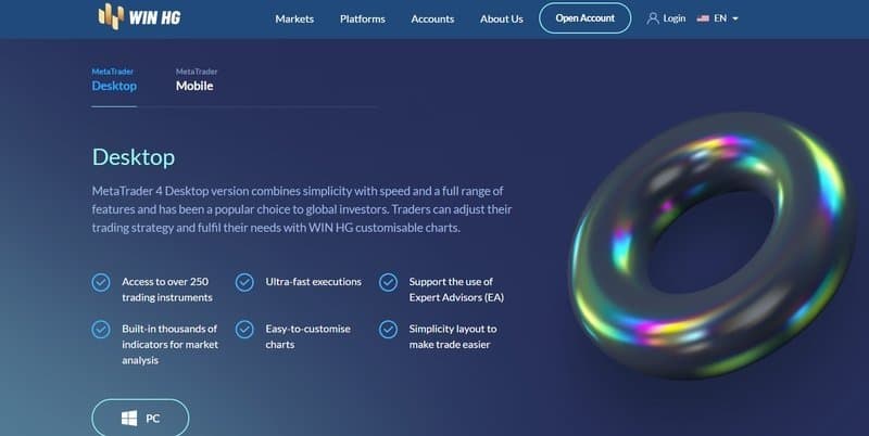 WIN HG trading platform