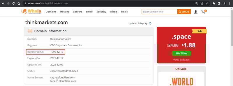 Official Website Domain Registration Information Whois Inquiry