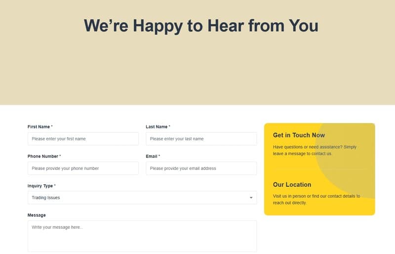 Contact form