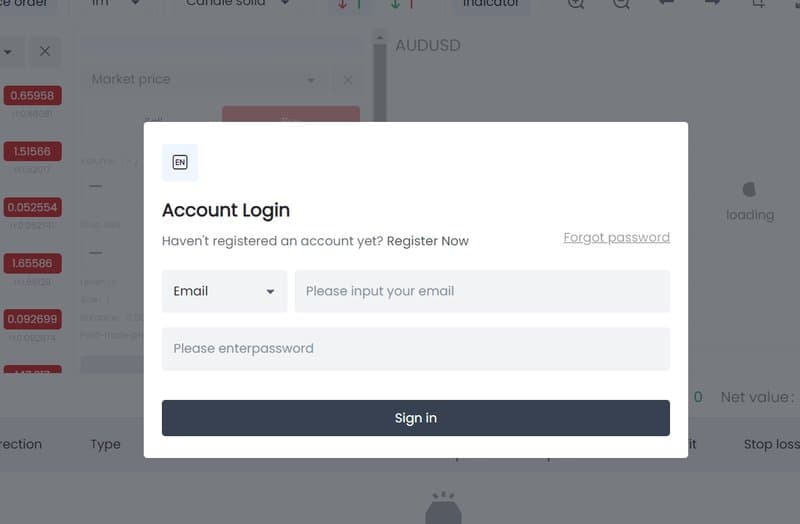WXBFS account registration process