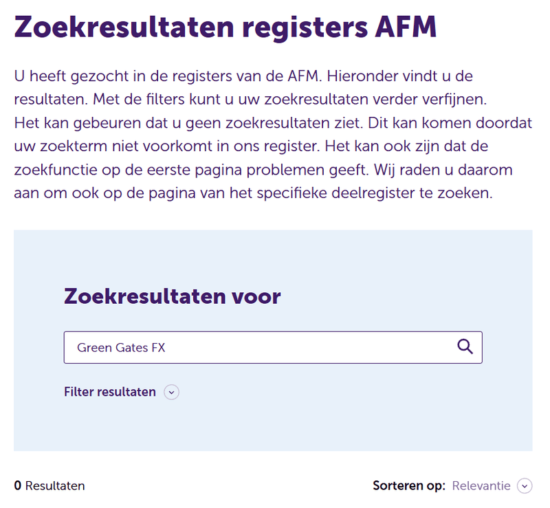 Resultado de consulta de AFM