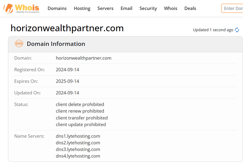 Whois Query Result