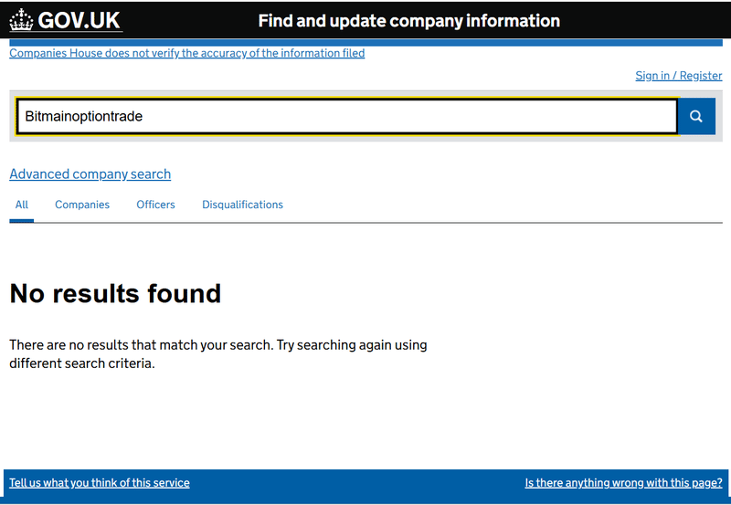 Companies House 질의 결과