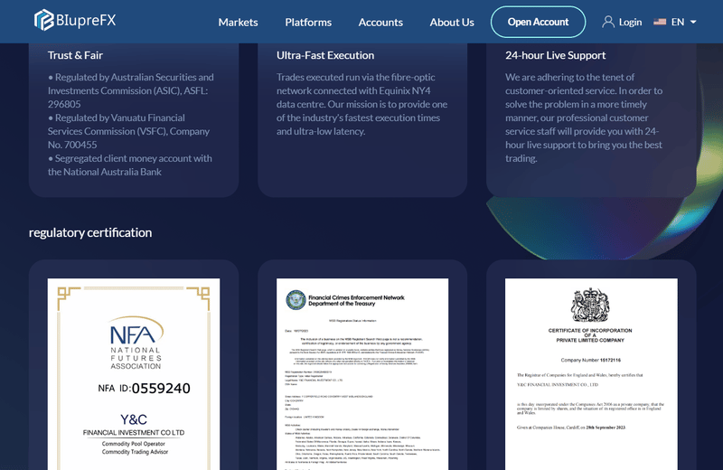 regulatory certification
