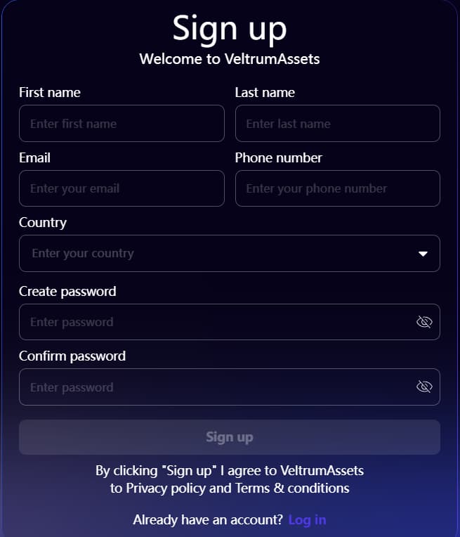 Registration Form Content and Process Experience