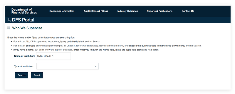 New York State Department of Financial Services