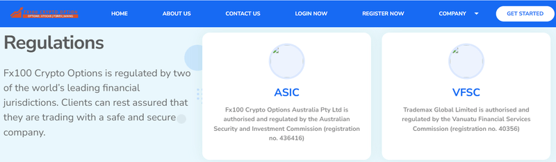 Fx100 Crypto Options
