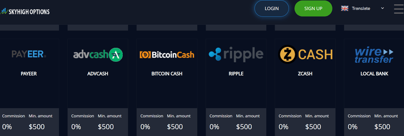 Skyhigh Options