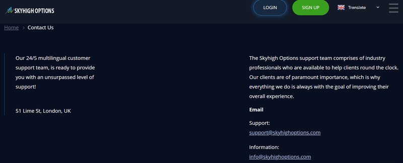 Skyhigh Options