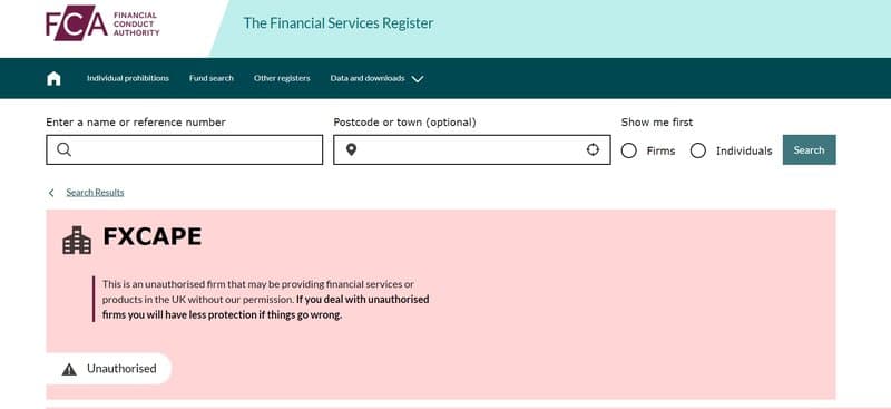 regulation of FxCape