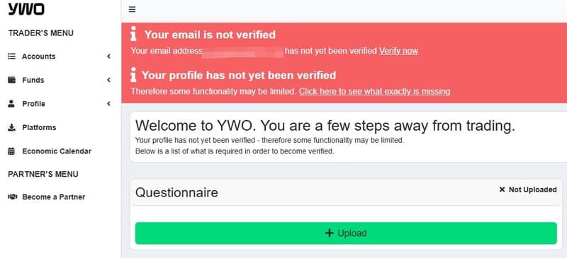 YWO sets steps to verify email and personal information