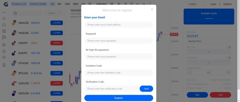 BCC markets limited's account registration