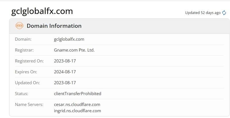 GCL Global Limited Whois registration information