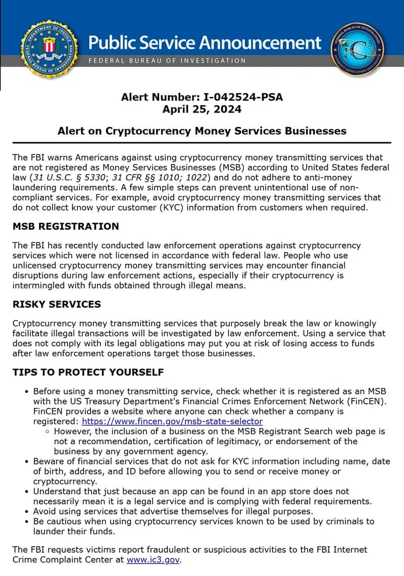 IC3 Alerts April 25, 2024