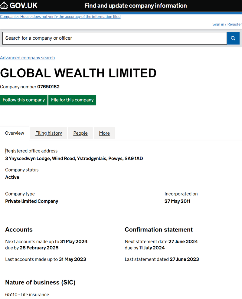Global Wealth Limited