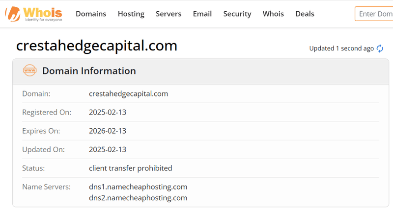 Whois Query Result