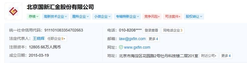 Company registration information
