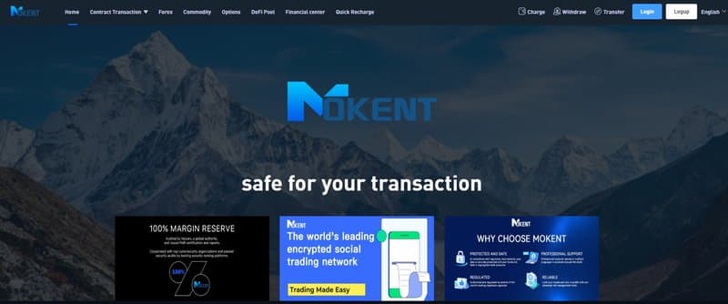 Website's tagline 'safe for your transaction'