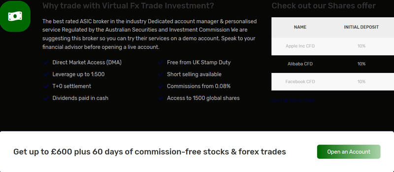 Virtual Fx Trade Investment