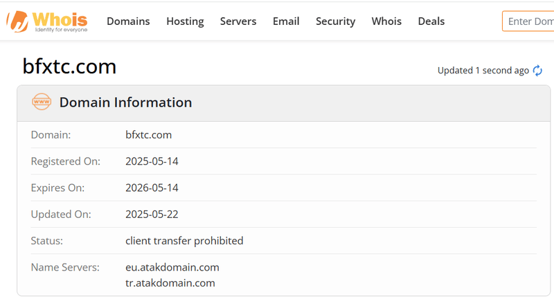 ผลการค้นหา Whois