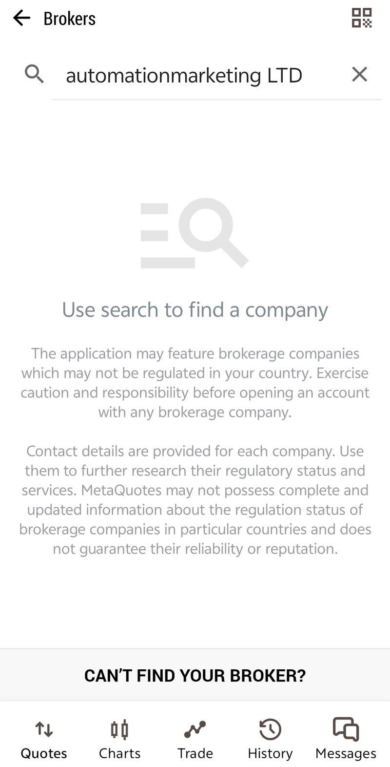 MT5 Query Result