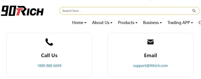 90RICH&#x27;s customer support
